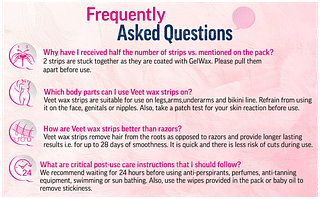 Veet Normal Skin Half Body Waxing Kit 8 Strips