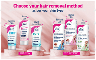 Veet Normal Skin Half Body Waxing Kit 8 Strips