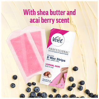 Veet Normal Skin Half Body Waxing Kit 8 Strips