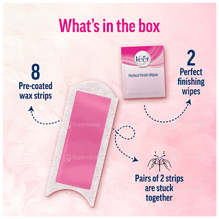 Veet Normal Skin Half Body Waxing Kit 8 Strips