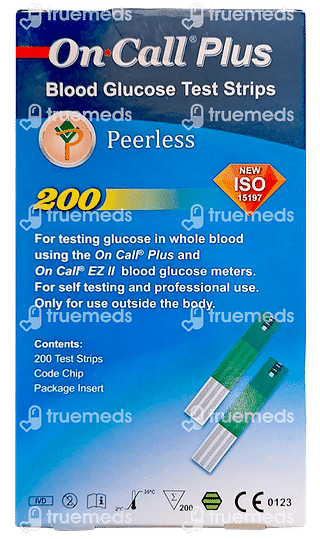 Oncall Plus Blood Glucose Test Strip 200