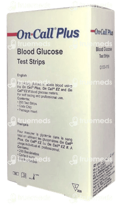 Oncall Plus Blood Glucose Test Strip 200