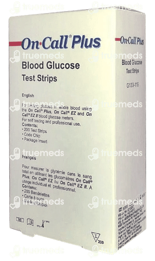 Oncall Plus Blood Glucose Test Strip 200