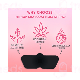 Hiphop Skincare Cleansing Charcoal For Women Nose Strips Pack Of 3