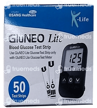 K Life Gluneo Lite Blood Glucose Test Strip 50