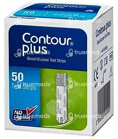 Contour Plus Blood Glucose Test Strip 50