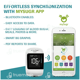 Accu Chek Instant Blood Glucose Meter With 10 Test Strips Free