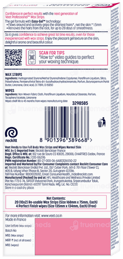 Veet Professional Normal Skin Wax Strips 20