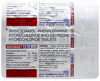 Histacet Cold Nf Tablet 10