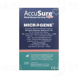 Accusure Life Blood Glucose Test Strip 25