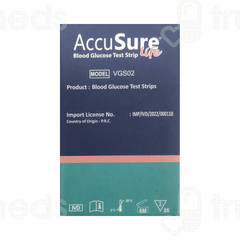 Accusure Life Blood Glucose Test Strip 25