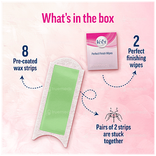 Veet For Dry Skin Body Waxing Kit Pack Of 8 Strips