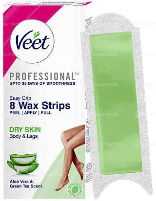 Veet Professional Dry Skin Wax Strips 8