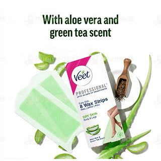 Veet Professional Dry Skin Wax Strips 8