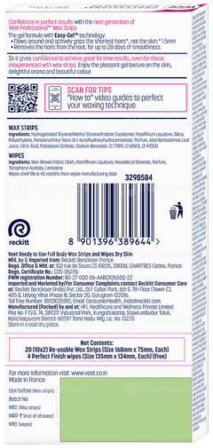 Veet Professional Dry Skin Wax Strips 20