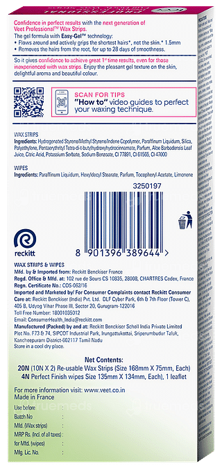 Veet Professional Dry Skin Wax Strips 20