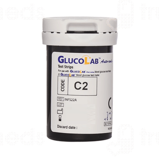 K Life Glucolab Auto Coding Blood Glucose Test Strip 50