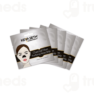 Keya Seth Aromatherapy Charcoal Fiber Purifying Nose Pack Of 5 Strip