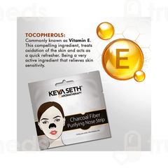 Keya Seth Aromatherapy Charcoal Fiber Purifying Nose Pack Of 5 Strip