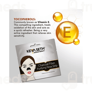 Keya Seth Aromatherapy Charcoal Fiber Purifying Nose Pack Of 5 Strip