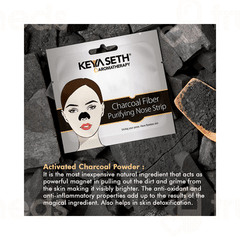 Keya Seth Aromatherapy Charcoal Fiber Purifying Nose Pack Of 5 Strip
