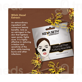 Keya Seth Aromatherapy Charcoal Fiber Purifying Nose Pack Of 5 Strip
