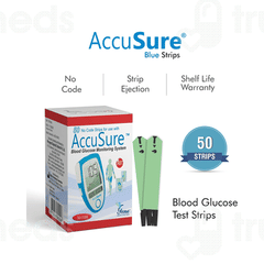 Accusure Life Blood Glucose Test Strips 50
