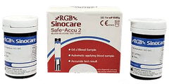 Rgb Sinocare Safe Accu 2 Blood Glucose Test Strips 25 Pack Of 2