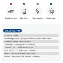 Rgb Sinocare Safe Accu 2 Blood Glucose Test Strips 25 Pack Of 2