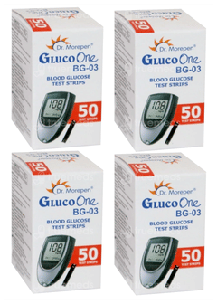 Dr Morepen Gluco One Bg 03 Blood Glucose Test Strips 50 Pack Of 4 Dr Morepen Gluco One Bg 03 Blood Glucose Test Strips 50 Pack Of 4