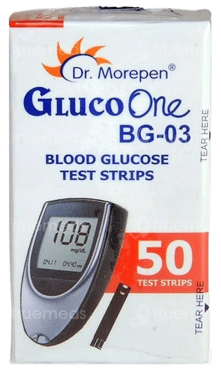 Dr Morepen Gluco One Bg 03 Blood Glucose Test Strips 50 Pack Of 4
