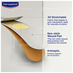 Hansaplast Elastic Antiseptic Strips 50