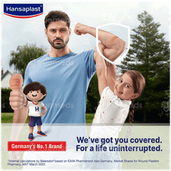 Hansaplast Elastic Antiseptic Strips 50