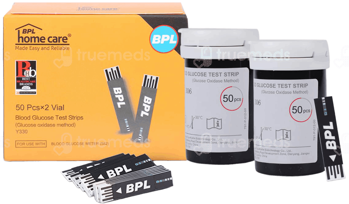 Bpl Blood Gluco Test Strips 50 Pack Of 2 - Uses, Side Effects, Dosage ...