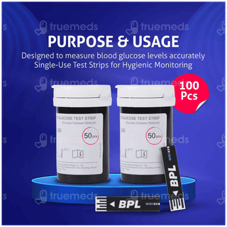 Bpl Blood Gluco Test Strips 50 Pack Of 2