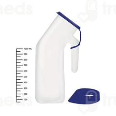 Fidelis Healthcare Portable & Safe 1000ml Plastic Urine Collector Pot With Cap 1