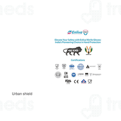 Enliva Urban Shield Nitrile Medium Gloves 100