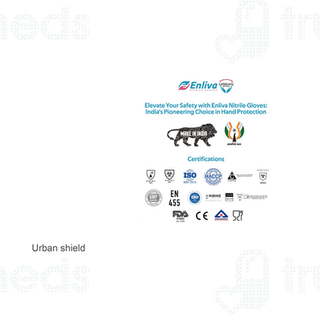 Enliva Urban Shield Nitrile Medium Gloves 100