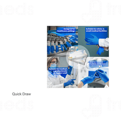 Enliva Quick Draw Nitrile Medium Gloves 100