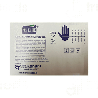 Senomic Latex Examination Large Gloves 100