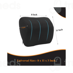 Superfine Comfort Memory Foam Car Neck & Shoulders Support Black Pillow 1