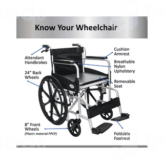 Entros Elev8005s Attendant Propelled Commode Wheelchair 1