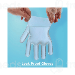 C Cure Disposable Plastic Hand Gloves 100