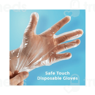 C Cure Disposable Plastic Hand Gloves 100