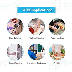 C Cure Disposable Plastic Hand Gloves 100