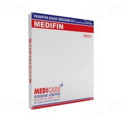 Medicare Medifin 10cm X 10cm Paraffin Gauze Dressing 1