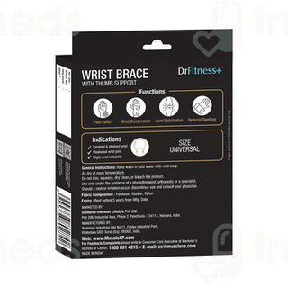 Musclexp Dr Fitness+ Wrist Brace With Thumb Support 1