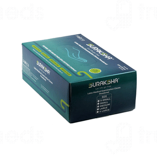 Suraksha Latex Medical Xs Examination Powdered Gloves 100
