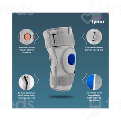 Tynor J 01 Large Knee Support Hinged Neoprene 1