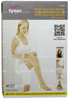 Tynor I 67 Class Ii Below Knee Medium Medical Compression Stocking Pair 1